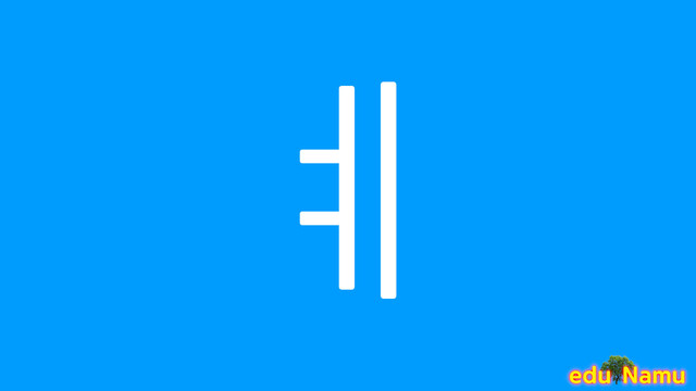 Korean character ㅖ